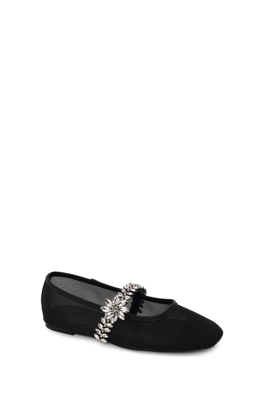 Woman Black Embellished Ballet Flat