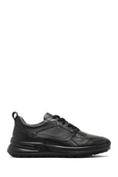 Male Black Lace-Up Leather Sneaker | Derimod