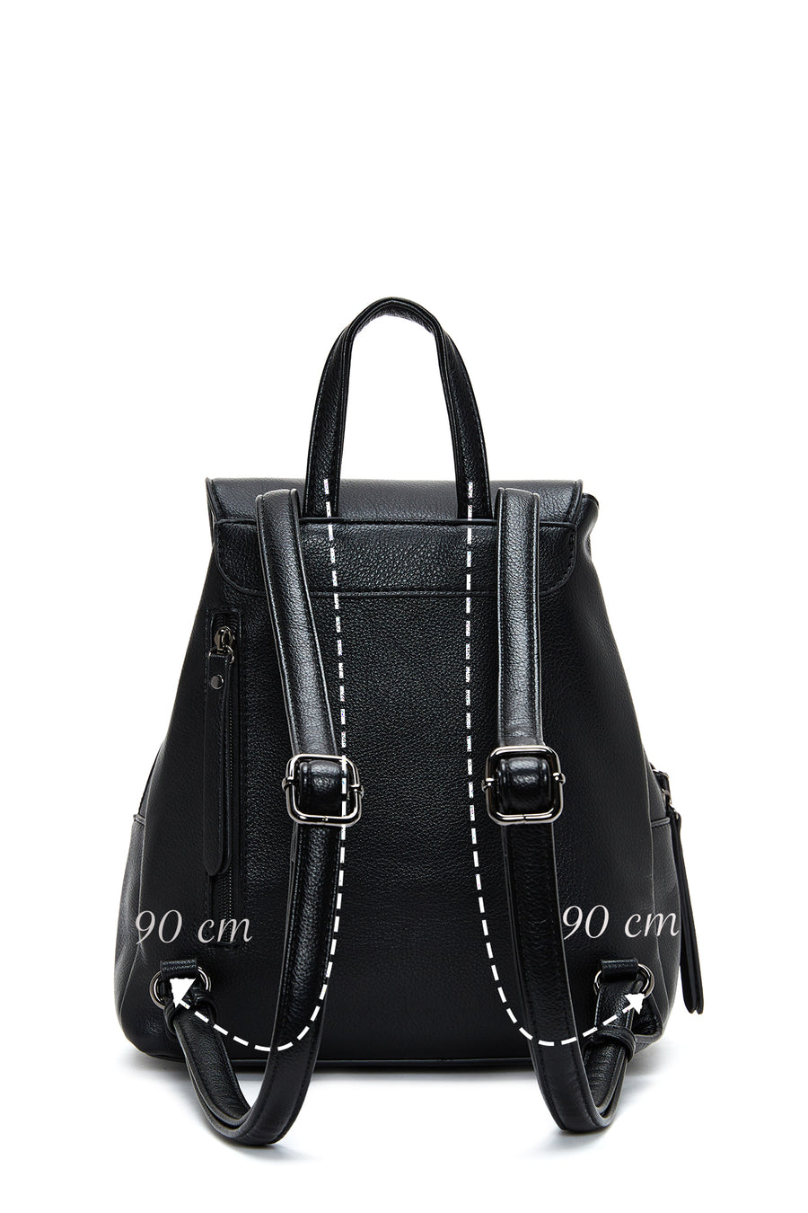 Women's Black Casual Backpack
