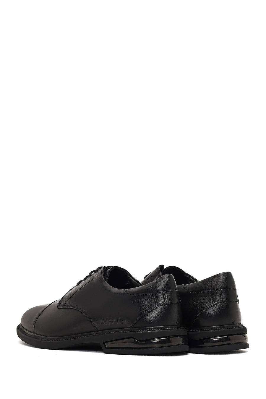 Men's Black Lace-up Leather Casual Shoes