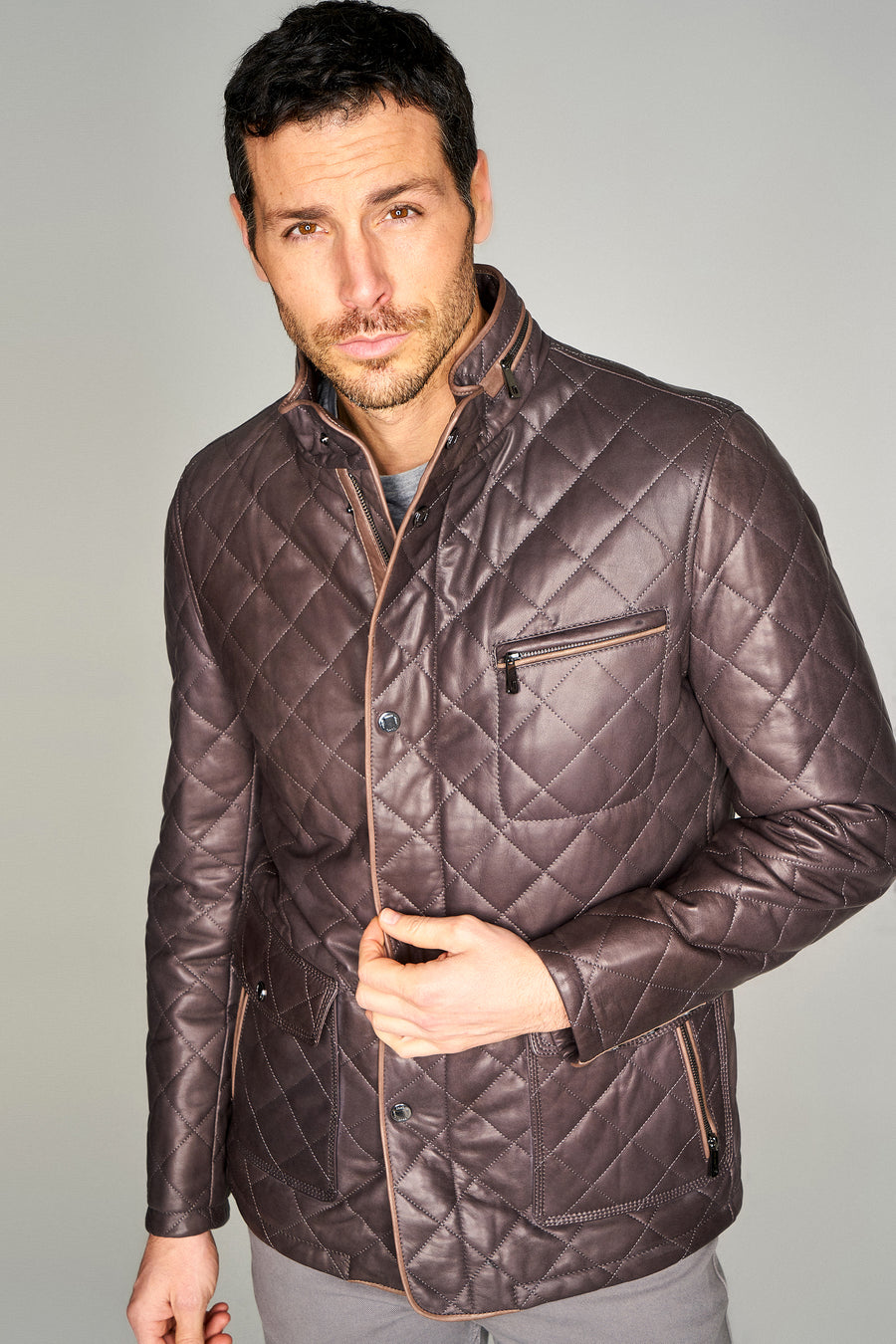 Neymar Men's Leather Jacket 17WGD6270U4 | Derimod