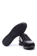 Men's Suede Detailed Leather Sneaker | Derimod