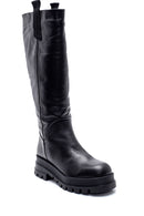 Women's Leather Zippered Boots | Derimod