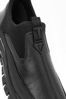 Men's Black Leather Comfort Loafer | Derimod