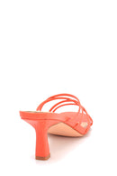 Women's Leather Heeled Slippers | Derimod