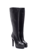 Women's Leather Heeled Boots | Derimod