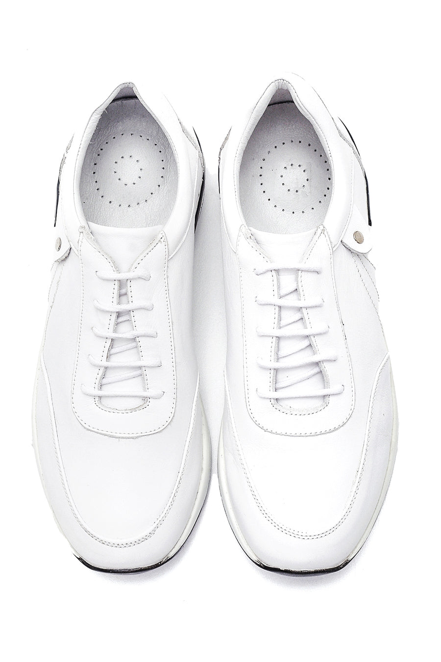 Women's Leather High Sole Sneaker