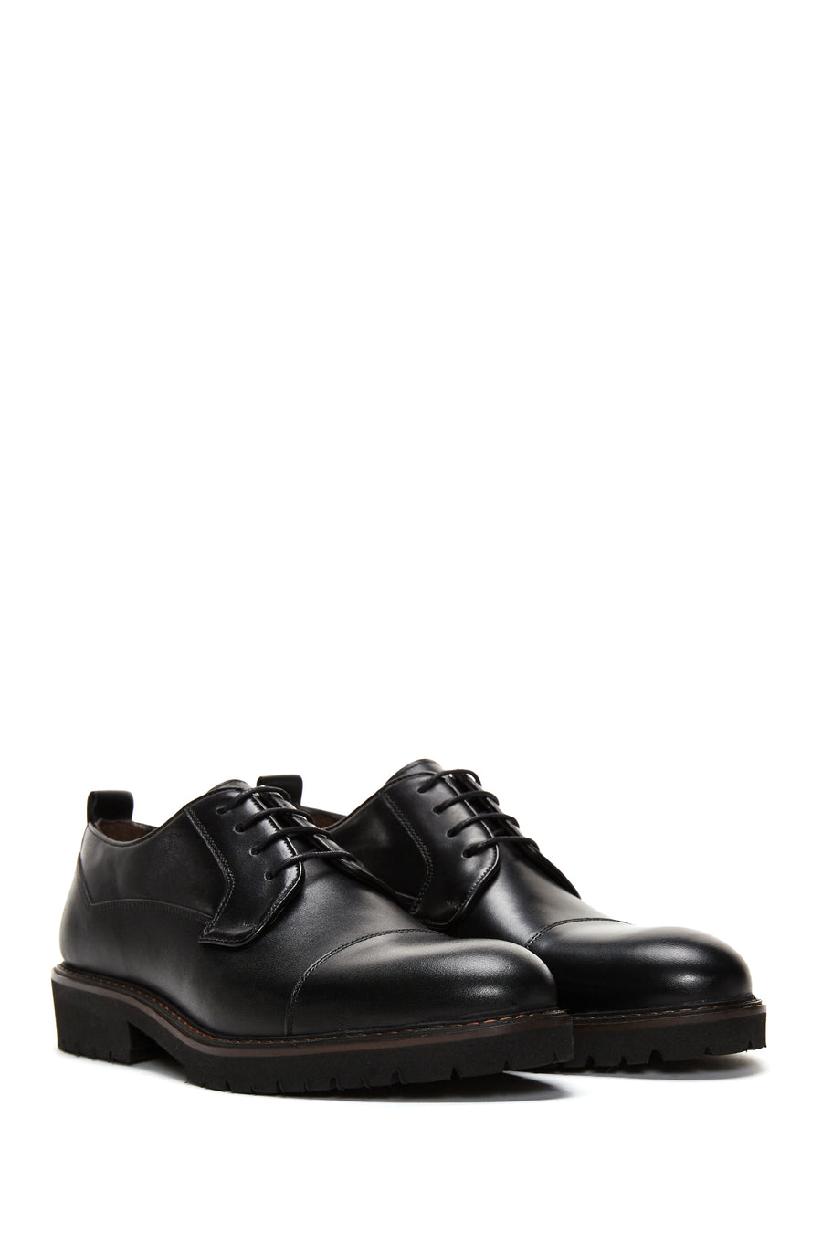 Men's Black Leather Casual Shoes