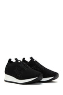 Kadın Siyah Taşlı Kalın Tabanlı Sneaker | Derimod