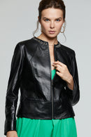 Olivia Women's Leather Jacket | Derimod
