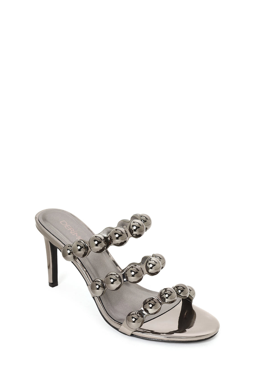 Woman Anthracite High Thin-Heeled Slipper