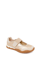 Woman Gold-Banded Sport Ballerine Shoes | Derimod