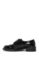 Women's Black Lace-up Leather Classic Shoe | Derimod