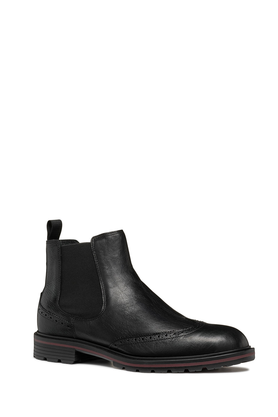 Geox Men's Black Walk Pleasure C Leather Chelsea Boots