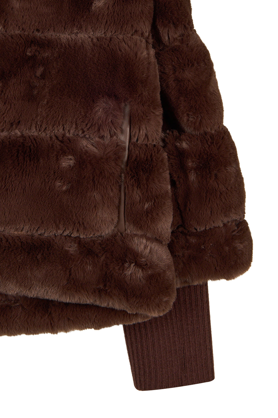 Dolomiti Woman Brown Short Teddy Coats