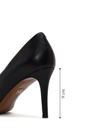 Kadın Siyah İnce Topuklu Deri Stiletto | Derimod