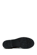 Woman Black Leather Chelsea Boots | Derimod
