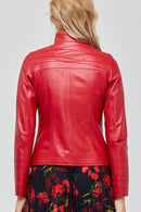 Roman Women's Leather Jacket | Derimod