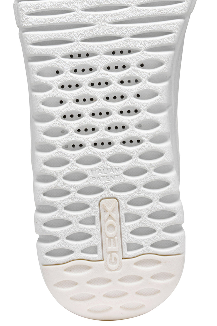 Geox Men White U Flextrıde Plus Lace-up Leather Sneaker