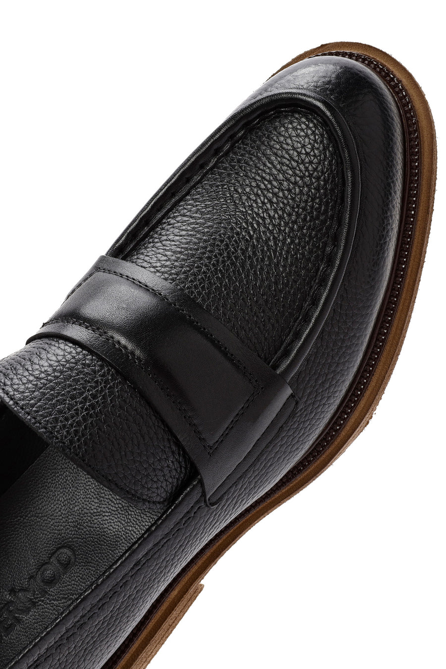 Erkek Siyah Deri Klasik Loafer